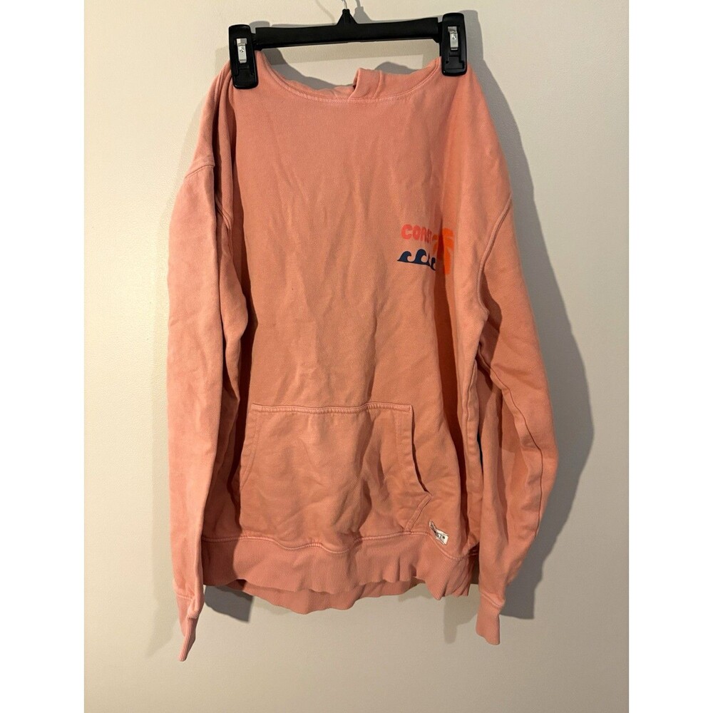 COAST The Beaufort Hoodie Women’s Pink Graphic Logo Fleece Pullover Hoodie S